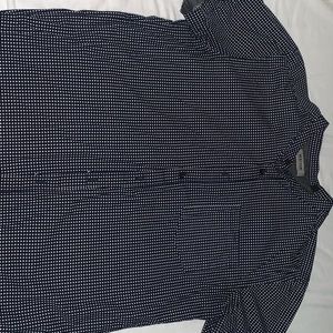 Kenneth Cole Reaction Band Collar Short Sleeve Shirt